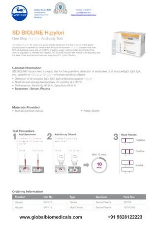 Sd Bioline Hiv Syphilis Duo Number Of Reactions Preps Kit Kits At