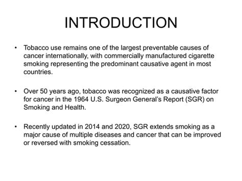 Tobacco_and_cancer - epidemiology, types of cancer caused, management ...