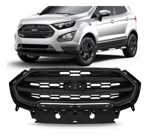 Grade Radiador Ecosport 2017 2018 2019 C Friso Cinza Escuro