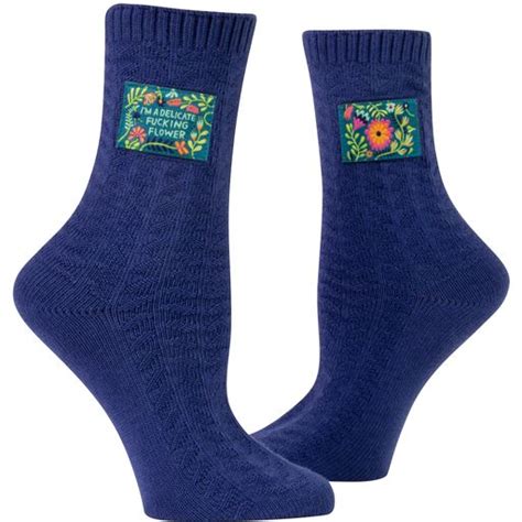 Novelty Socks Im A Delicate Fing Flower Boxofsocks