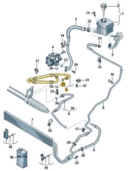 Original Servolenkung Schlauch Servoleitung Audi Q L Ag Neu Eur