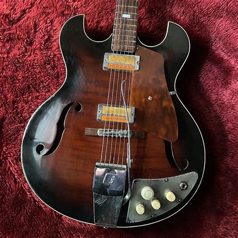 C 1960s Guyatone Sg M02 Hollow Body Mij Vintage Guitar Reverb