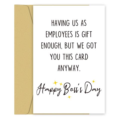 Amazon.com : Zoytonky Funny Bosses Day Card for Your Boss or Manager
