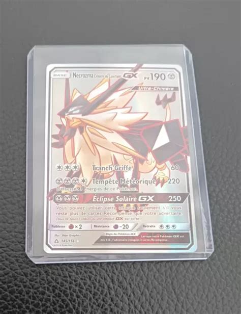 Carte Pok Mon Necrozma Crini Re Du Couchant Gx Ultra Chim Re