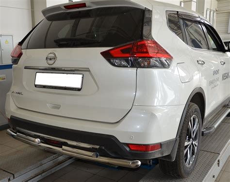 Защита заднего бампера NISSAN X-Trail (Ниссан Х-Трейл) с 2018 года