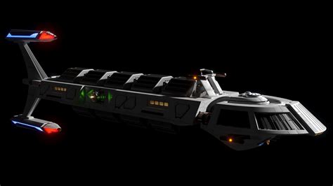 Star Trek Federation Cargo Freighter 3d Model Cgtrader