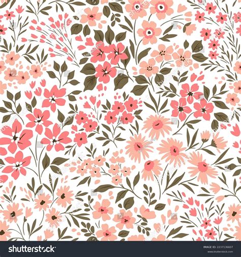 Beautiful Floral Pattern Small Flowers Small Stock Vector Royalty Free