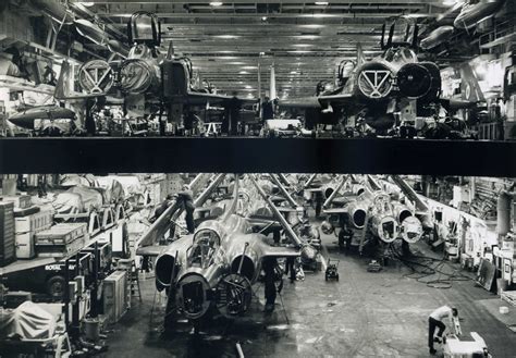 HMS Ark Royal R09 Hangar Decks 1972 Ships Photo David Grindley