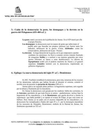 Pol Tica De Atenas En La Poca Cl Sica PDF