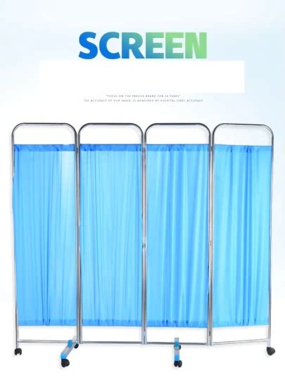 Medical Privacy Colorful Folding Hospital Partition Screen Of Aluminium