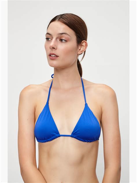 Lyst Onia Megan String Bikini Top In Blue