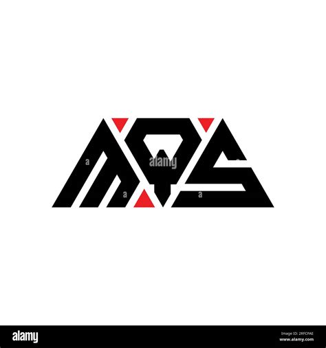 Diseño De Logotipo De Letra Triangular Mqs Con Forma De Triángulo Monograma De Diseño De