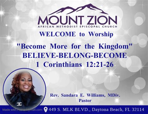 Mt Zion Welcome Signage Postermywall