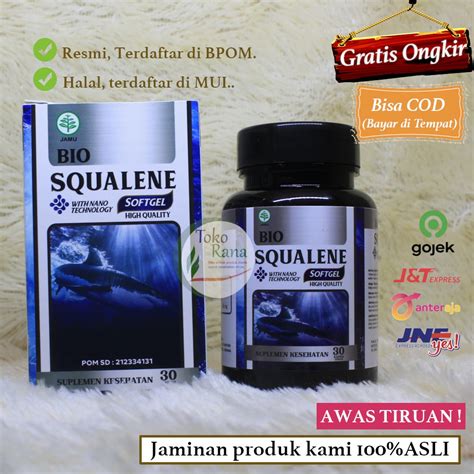 Jual Bio Squalene Softgel Original Minyak Hati Ikan Hiu Deep Sea