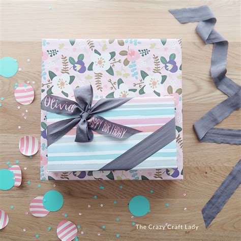 How to Make Customized Gift Wrap Ribbon (with HTV) - The Crazy Craft Lady