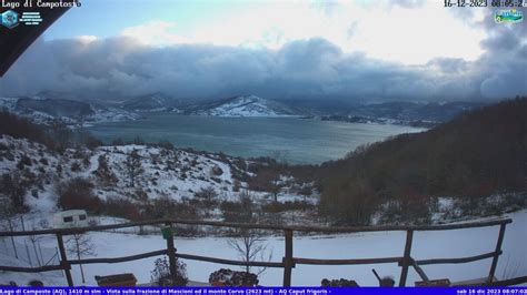 Maltempo La Neve Imbianca LAppennino Abruzzese Bufera Con Raffiche