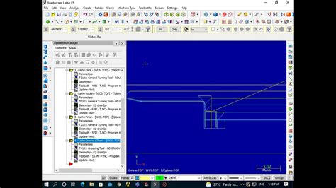 Mastercam X Cnc Turning Operation Youtube