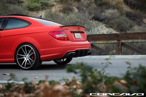 Mercedes Benz C63 AMG On CW S5 Matte Black Machined Face Flickr