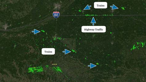 Trains And Traffic Seen On Radar In Nebraska | Weather.com