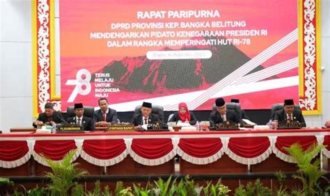 Hadiri Rapat Paripurna Mendengarkan Pidato Kenegaraan Presiden RI Pj