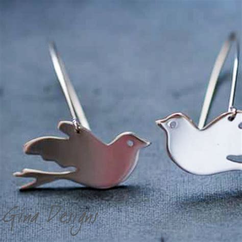 Dove earrings - Gina Kruger Jewellery Designs