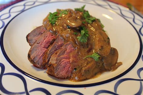 Beef Tenderloin Tips With A Bourbon Mushroom Sauce Thekittchen