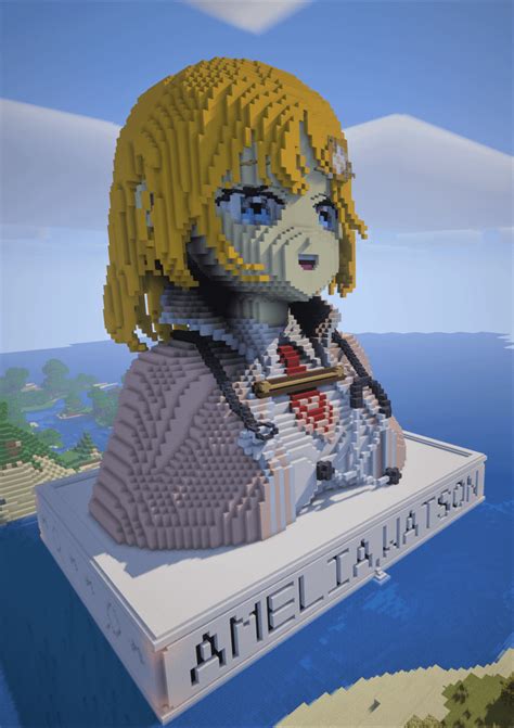 Amelia Watson Minecraft Monument Rhololive