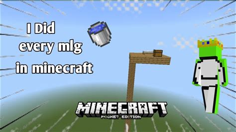 I Did Every Mlg In Minecraft Mcpe Youtube