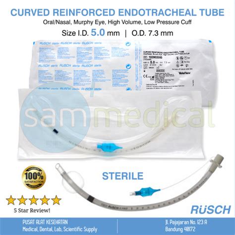 Jual Rusch Endotracheal Tube Ett Non Kingking No 50 Sterile Kota