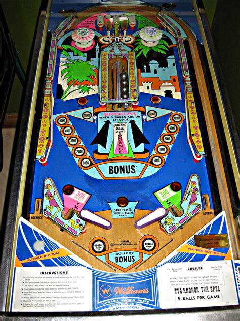 Jubilee Pinball Machine By Williams Game Room Planet