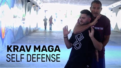 Krav Maga Self Defense Rear Choke To Gain Control And Escape Youtube