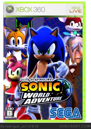 Sonic World Adventure Xbox 360 Box Art Cover by rasengan_boi