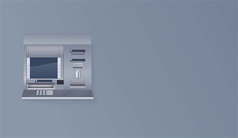 Premium Vector Atm Bank Automated Teller Machine