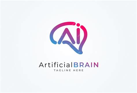 Premium Vector | Brain logo brain with letter ai combination logo with ...