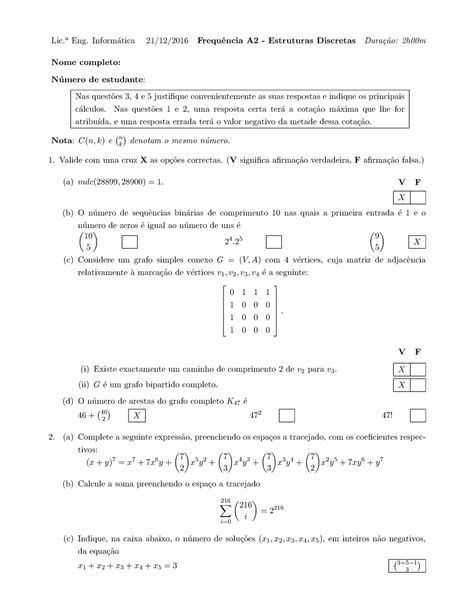 Prova Dezembro Quest Es E Respostas Lic Inform Atica