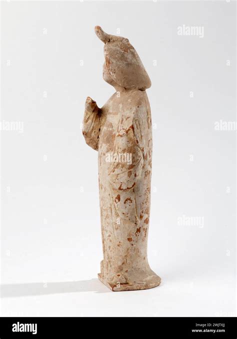 Lady Of Court Terracotta China Tang Dynasty Paris Cernuschi