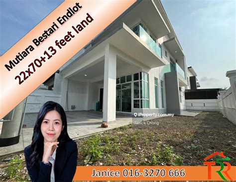 Mutiara Rini Mutiara Bestari Skudai End Lot Cluster House