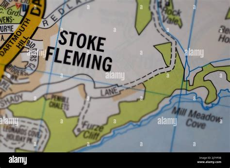 Stoke Fleming Devon United Kingdom Colour Atlas Map Stock Photo Alamy