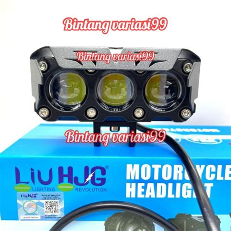 Jual Lampu Tembak Led Foglamp Hjg Laser Mata W Watt High Low