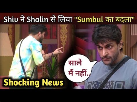 Bigg Boss Live Today Full Episode Shiv Shalin Sumbul