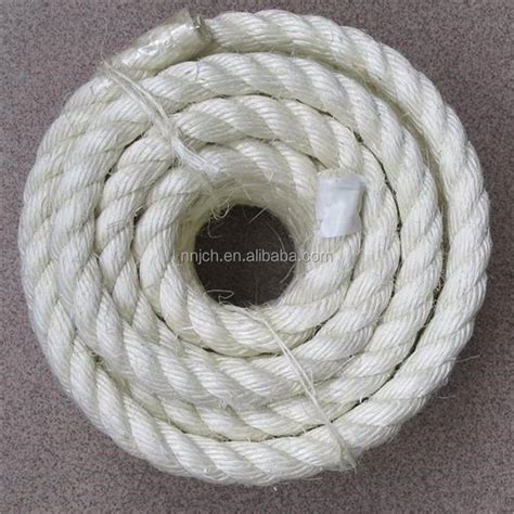 Natural Fiber Rope Sisal Rope Bleached White Nanning Jie Cheng Hang Co