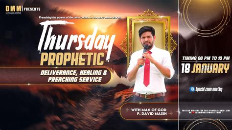 Thursday Prophetic Deliverance Healing Preaching Service David