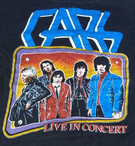 Vintage 1979 Original THE CARS 2-Sided Concert Tee - … - Gem