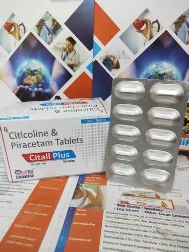 Citall Plus Citicoline And Piracetam Tablets Packaging Type Strip