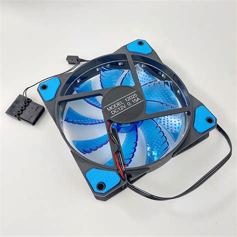 Sxdool Kipas Casing Pc Gaming Led Cpu Fan 12cm 12025 Blue