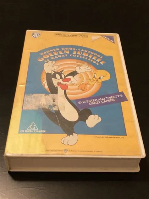 Rare Warner Bros Cartoons Golden Jubilee Karat Collection Vhs Video