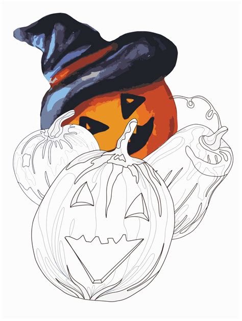 Illustration De Lanternes De Citrouille Pour Le Style Doodle Halloween