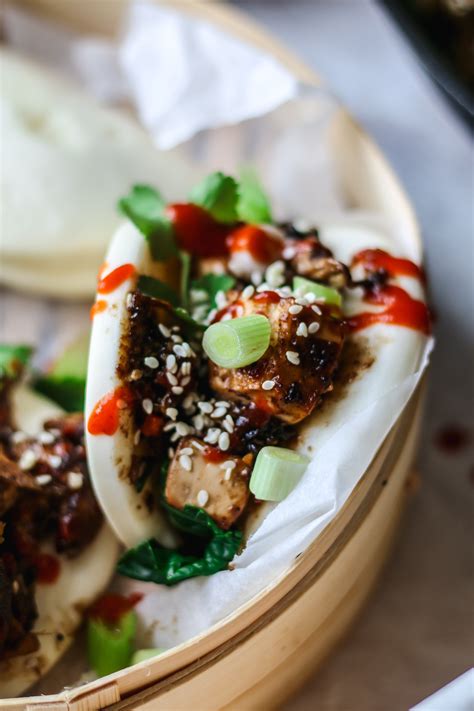 Sticky Tofu And Shiitake Bao Buns Vegan Recipe Lucy And Lentils