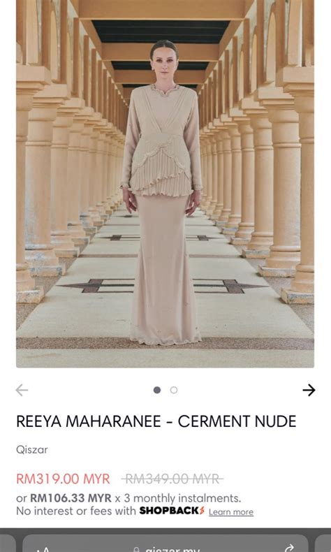 Qiszar Reeya Maharanee Nude S Women S Fashion Muslimah Fashion Baju