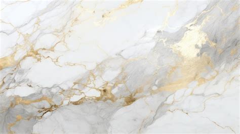 Premium Ai Image Marbleized Elegance White And Gold Texture